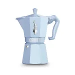 Bialetti MOKA EXCLUSIVE 6TZ Light Blue Stovetop Espresso Maker (9062)