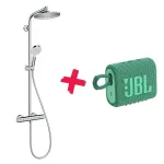 Hansgrohe Crometta S du&scaron;o sistema 2 galvutės, sieninė, chromuota