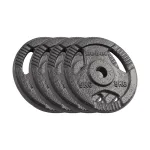 REBEL ACTIVE Ketaus svarmenų rinkinys 4x5 kg, skylės skersmuo 31 mm, diskas su rankenomis