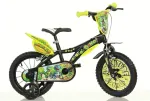 Vaiki&scaron;kas dviratis BIKE 16 DINO T-REX 16 colių Žalia Juoda Oranžinė