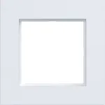 Hager A.8 1-Gang Cover Frame Light White Matt WAD8100WM