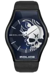 Police vyrų kvarcinis laikrodis PL16114JSU03 45 mm mėlynas ciferblatas odinė apyrankė