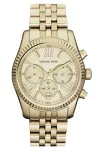 Michael Kors Bradshaw Chronograph Women's Watch MK5556 38mm Gold Stainless Steel