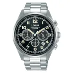 Lorus Vyrų Kvarcinis Chronografas RT303KX9 &ndash; 43 mm Nerūdijantis Plienas, Juodas Ciferblatas