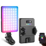 NEEWER VL67C RGB LED vaizdo &scaron;viesa 5W su telefono laikikliu ir &bdquo;Bluetooth&ldquo; programėlės valdymu