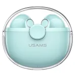 USAMS BUseries BHUBU03 TWS belaidžiai ausinės Bluetooth 5.1, žalios