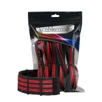 CableMod PRO ModMesh CM-PCAB-BKIT-NKKR-3PK-R ilginamųjų kabelių rinkinys, juodas/raudonas