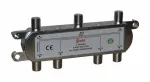 CORAB 6-Way TV/SAT Signal Splitter 5-2400 MHz with DC Power Pass