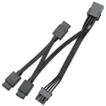 EK Water Blocks EK-Loop OmniLink D-RGB trijų &scaron;akų signalo skirstytuvas, 10 cm laidas, juodas