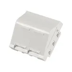 EFB ET-25028 Centrinė montavimo plok&scaron;telė 2 Keystone moduliams su kampu i&scaron;vesta jungtimi, 45x45 mm