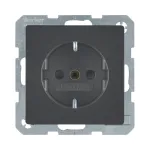 Berker 47236086 SCHUKO lizdas Q.1/Q.3, antracito aksominis