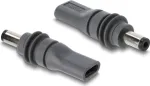 Delock USB Type-C moteri&scaron;kas į DC 5,5 x 2,1 mm vyri&scaron;kas adapteris, skirtas Starlink Mini - pilka
