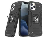 Wozinsky Apple iPhone 12 Pro Max Ring Armor dėklas su atramėle &ndash; tvirtas apsauginis dėklas, juodas