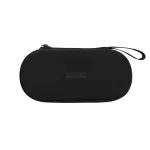 Retroid Carry Case, skirtas Retroid Pocket 6 &ndash; juodas EVA kieto korpuso apsauginis kelioninis dėklas su tinklelio ki&scaron;ene ir rie&scaron;o dirželiu
