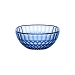 Guzzini Vanity 25 cm indas Denim Blue &ndash; permatomas SAN serviravimo ir dekoratyvinis dubuo, 2,5 l