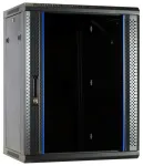 DSIT DS6615 15U sieninis serverių spintos su stiklo durimis, 600x600x770 mm, juoda