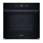 WHIRLPOOL WOI4S8PM1SB įmontuojama elektrinė orkaitė, 73 L, pirolizė, 6th SENSE, juoda, energijos klasė A+