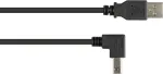 GoodConnections USB 2.0 kabelis A į B, kampuotas žemyn, 2 m, juodas