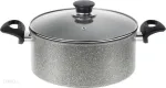 BALLARINI Ferrara 20 cm keptuvė su 4 mm dugnu, Titanium Mineralia nepridegama danga, indukcinei viryklei, soft-touch rankena