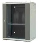 EMITERNET EM/AP6415 15U sieninis tinklo spintos korpusas su grūdinto stiklo durelėmis, 600x450x770 mm, juodas