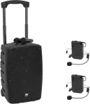 OMNITRONIC WAMS-10BT2 MK2 ne&scaron;iojama PA sistema su 2 UHF kūno siųstuvais ir galvos mikrofonais (20001024)