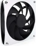 Alphacool Apex Stealth Metal Fan 2500 RPM Chrome 140x140x25mm PWM ventiliatorius