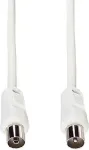 e+p HFT 1 koaksialinis antenos kabelis 1,5 m baltas 75 Ohm IEC ki&scaron;tukas &ndash; lizdas