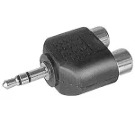 EXERTIS CONNECT 3,5 mm stereo jack &ndash; 2x RCA phono adapteris (720140)