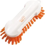 Haug B&uuml;rsten Anti-Bac valymo &scaron;epetys 88306 baltas/oranžinis plastikinis