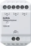Gira 122400 vaizdo multiplekseris durų komunikacijai, 2 laidų magistralė, 4 kamerų įėjimai, DIN bėgelis, 6 TE