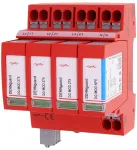 DEHN DEHNguard MP TT 275 FM Type 2 vir&scaron;įtampių ribotuvas, 4 polių, 275 V AC, DIN bėgelio montavimas, su nuotolinio signalizavimo kontaktu 942315