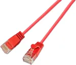 Wirewin SLIM KAT6A 10 Gigabit &scaron;viesus patch kabelis, U/UTP, 3,6 mm, raudonas, 5,0 m (SLIM-L-UU-K6A 5.0 RD)