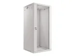 Lanberg sieninis montavimo stovas 19'' 27U 600x600mm pilkas (stiklinės durys)