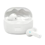 JBL Tune Beam 2 belaidės ausinės į ausį, baltos, triuk&scaron;mo slopinimas, Bluetooth