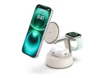 Belaidis USB įkroviklis Belkin Qi2 WIZ040KQSD &mdash; 25 W, USB maitinimas, 1,5 m laidas, baltas, i&scaron;maniesiems telefonams, i&scaron;maniesiems laikrodžiams, ausinėms, sporto apyrankėms