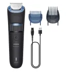 Barzdaskutė Philips BT3665/15 su metaliniais a&scaron;menimis, 0,5&ndash;20 mm, 40 žingsnių, belaidė, juoda