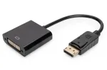 Assmann DisplayPort adapterio laidas, DP - DVI (24+5) M/F, 0,15 m su užraktu, DP 1.1, UL, juodas, be ekranavimo, 32AWG (AK-340409-001-S)
