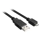 USB 2.0 laidas, USB-A ki&scaron;tukas > Micro-USB ki&scaron;tukas (juodas, 2,0 m)