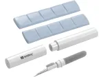Valymo rinkinys Sandberg Cleaning Pen Kit, skirtas AirPods, pilkai baltas