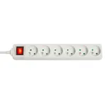 Lindy 73126 ilgintuvas 6 AC lizdai Baltas