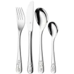 WMF Safari 12.8002.6040 vaiki&scaron;kas valgymo įrankių rinkinys, 4 vnt., geltonas/žalias
