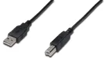 DIGITUS USB 2.0 jungiamasis laidas A-B, 3 m, juodas