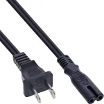 InLine B-16654U maitinimo laidas 1,8 m NEMA 1-15P &ndash; IEC C7 juodas
