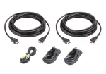 ATEN 2L-7D03UHX5 HDMI dviejų ekranų Secure KVM kabelių rinkinys, 3 m, juodas