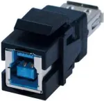 Lyties keitiklis Bachmann 917.401 USB 3.0 A į B juodas