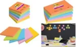 Post-it Super Sticky Notes Boost Collection lipnūs lapeliai ekstra stiprūs, įvairių spalvų, 5 blokai (7100258933)