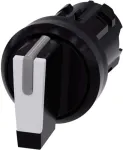 Siemens Drehschalter Frontring Kunststoff Schwarz, Wei&szlig; 2 x 45 &deg; SIRIUS ACT 3SU1002-2BL60-0AA0 1 St. (3SU1002-2BL60-0AA0)