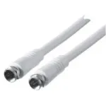 Koaksialinis kabelis SCHWAIGER KVC15 532 F-F 1,5 m baltas