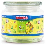 Haribo va&scaron;ko žvakė cilindras A2165 &ndash; žalia, 95 mm auk&scaron;tis, 100&times;100 mm pagrindas, vidaus naudojimui, 1 vnt.