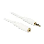Garso ilginimo laidas 3,5 mm M-M DELOCK 83767 2 m Baltas